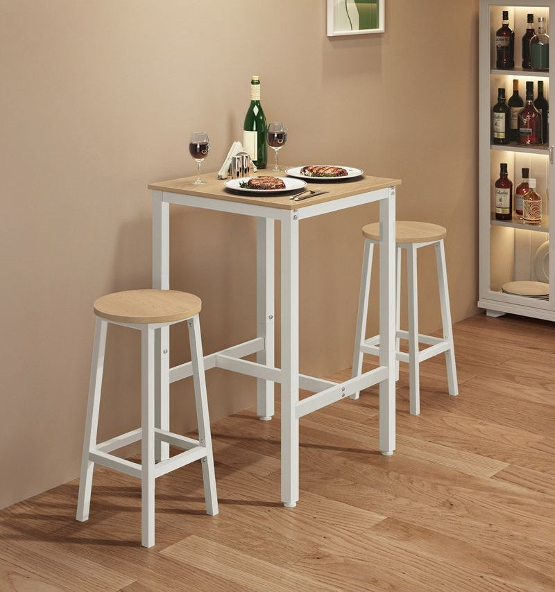 Bartafel - Eikenbeige Wit (60 x 60 x 92 cm)