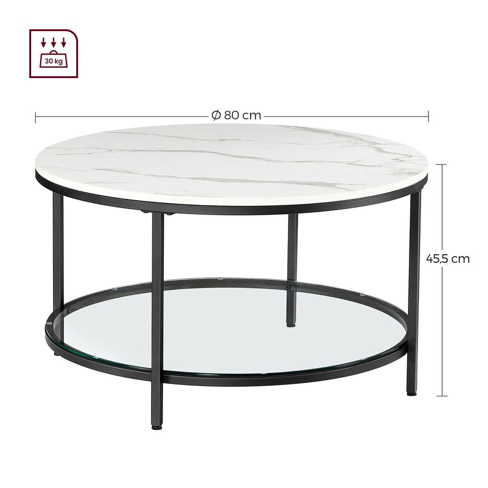 Salontafel met 2 planken voor in de woonkamer