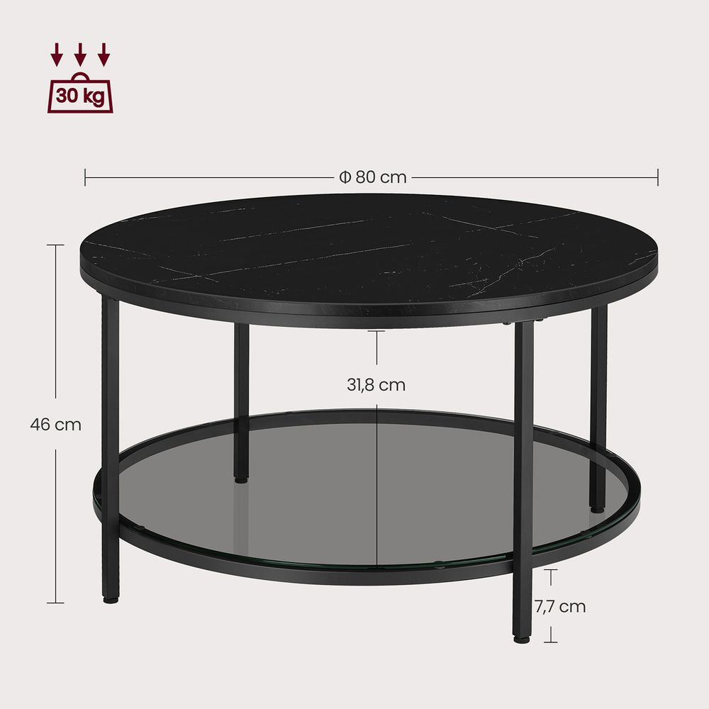 Salontafel met 2 planken voor in de woonkamer