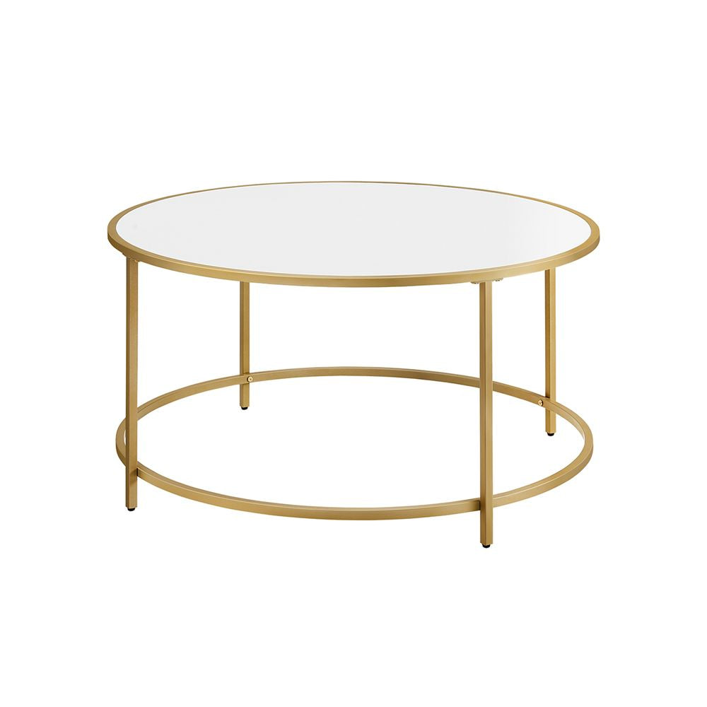 Ronde salontafel met metalen frame
