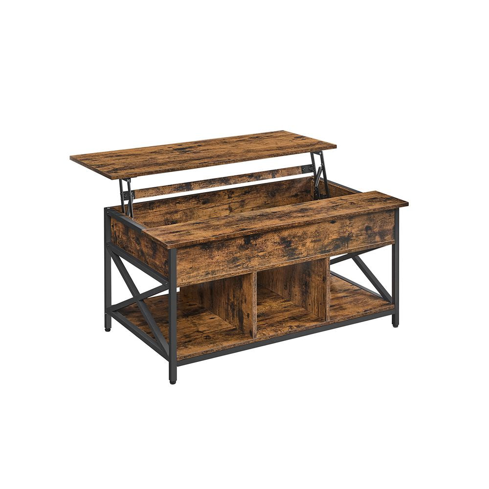 In hoogte verstelbare salontafel 60 x 100 x (48-62) cm