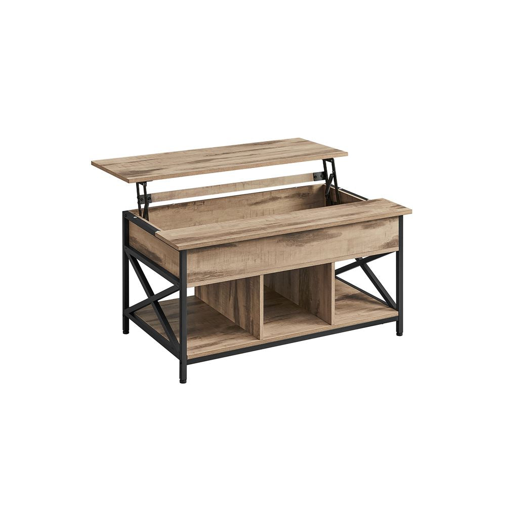 In hoogte verstelbare salontafel 60 x 100 x (48-62) cm