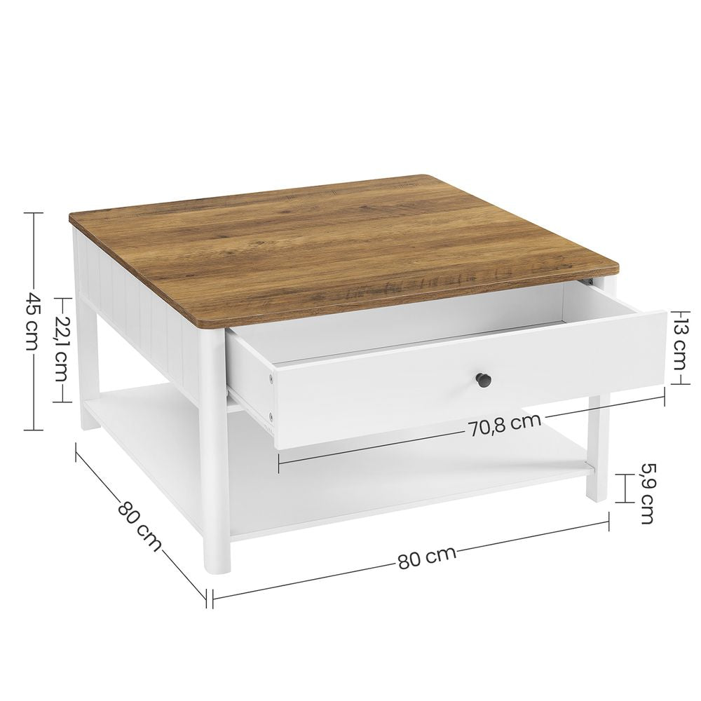Salontafel met 2 lades