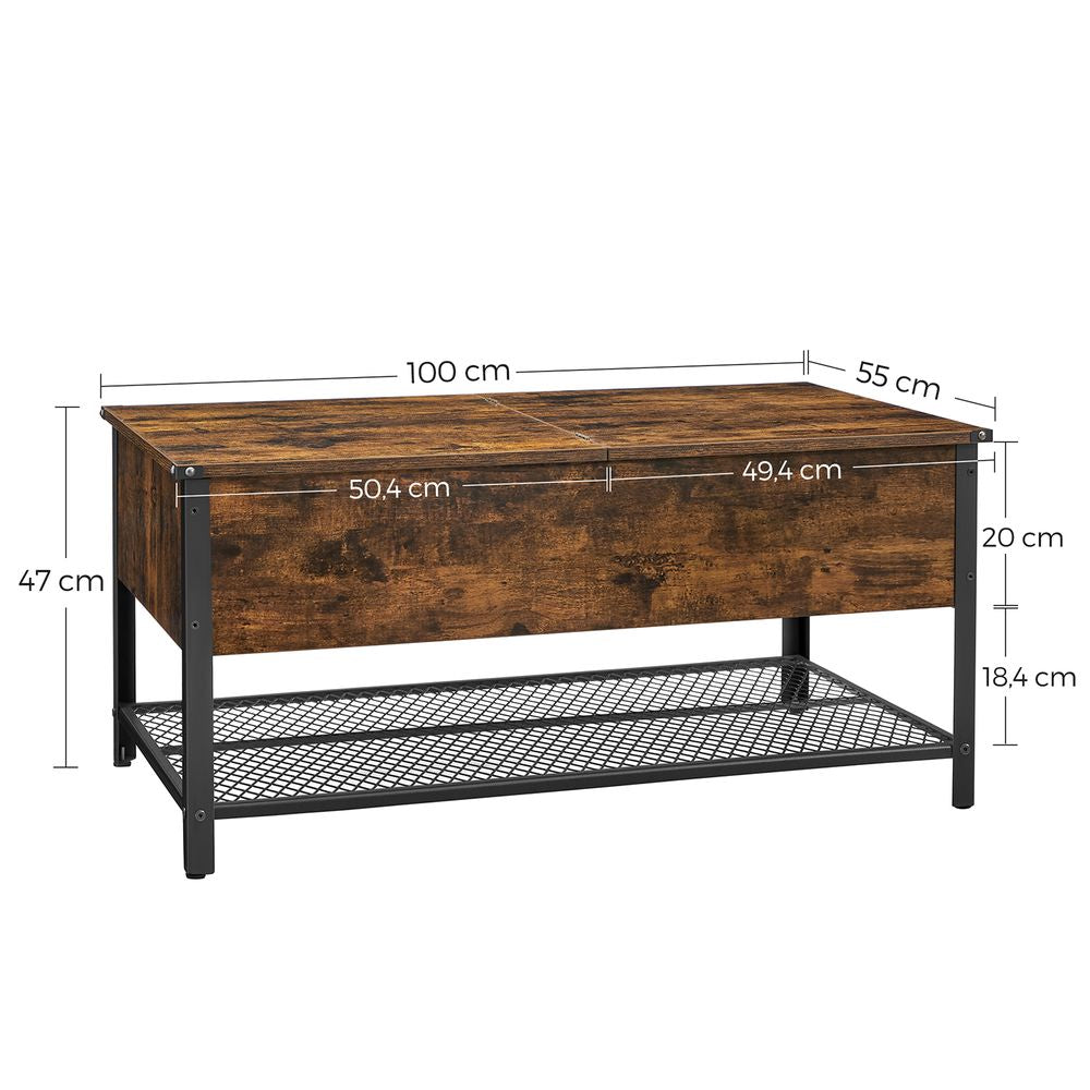 Salontafel met opklapbaar blad