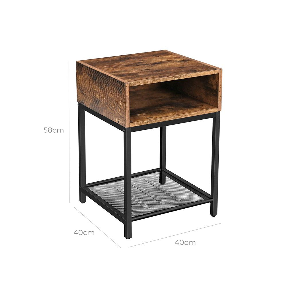 Bijzettafel met vak industrieel design