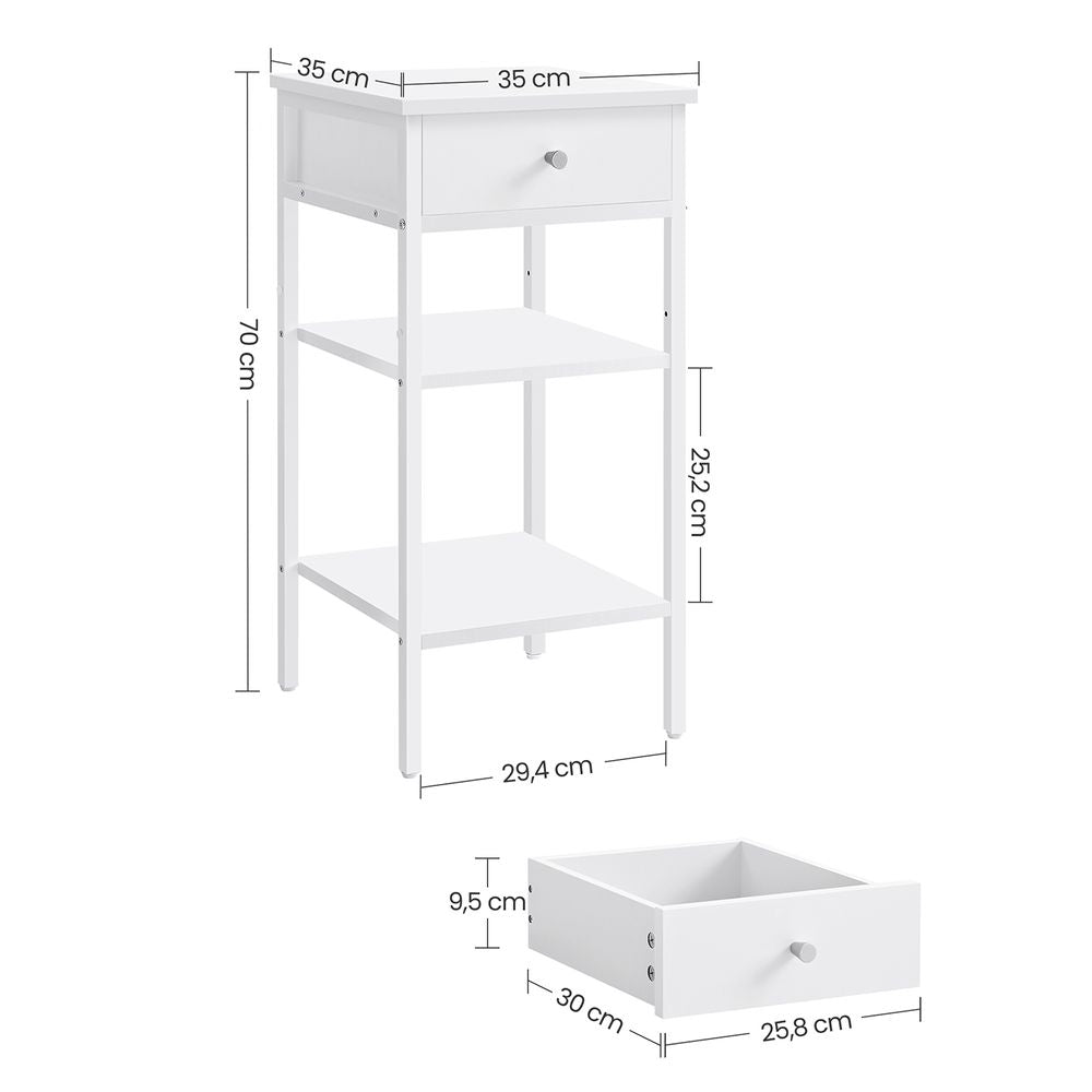 Bijzettafel met lade