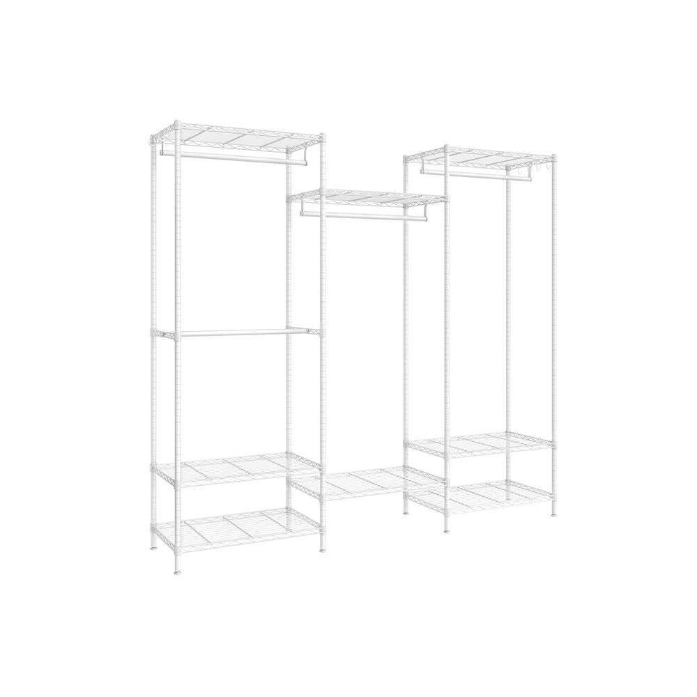 Open kledingkast met verstelbare planken 40 x 175 x 180 cm - Wolkwit