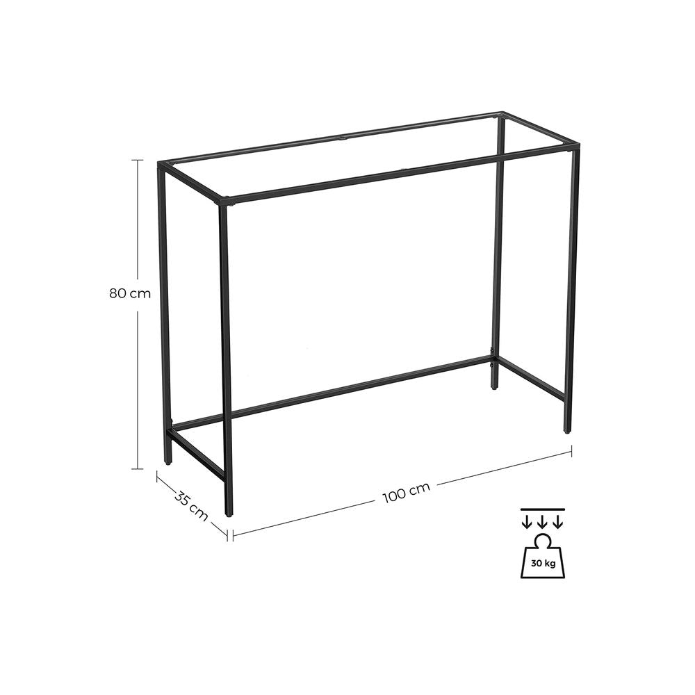 VASAGLE Consoletafel - Zwart