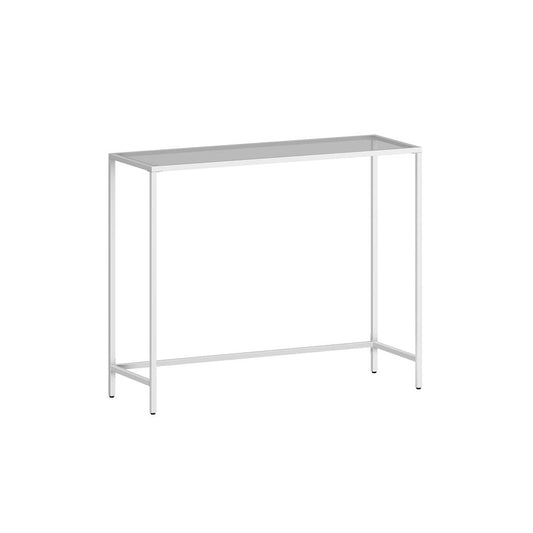 Moderne consoletafel - Parelwit / Leigrijs