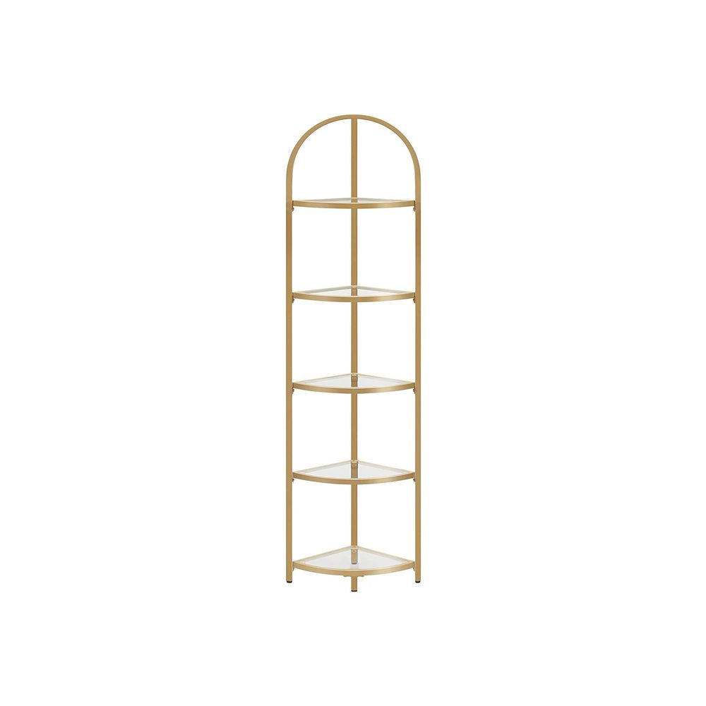 Hoekkast met 5 niveaus - Metallic Goud