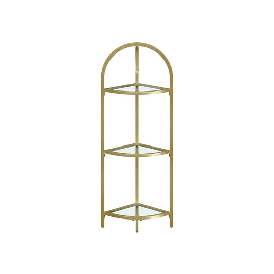 Hoekkast 3 niveaus - Metallic Goud