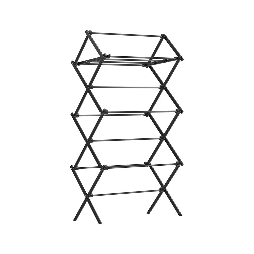 Droogrek met stalen frame voor binnen- en buitengebruik - Zwart