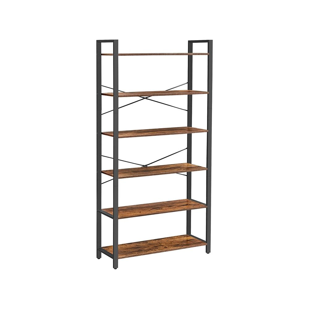 Boekenkast met 6 niveaus - Vintagebruin