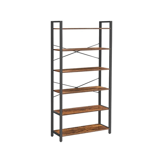 Boekenkast met 6 niveaus - Vintagebruin