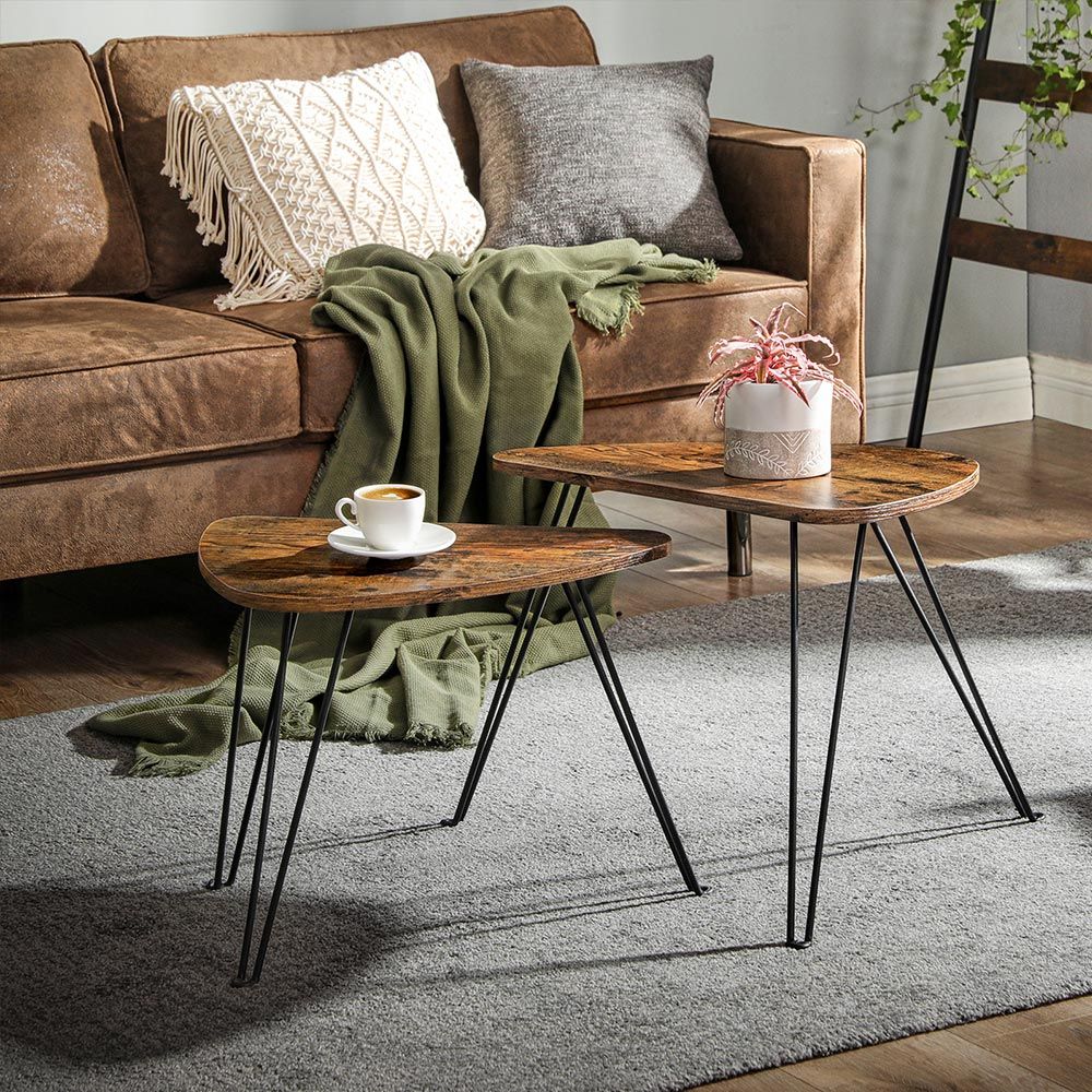 Salontafels set van 2 bijzettafels