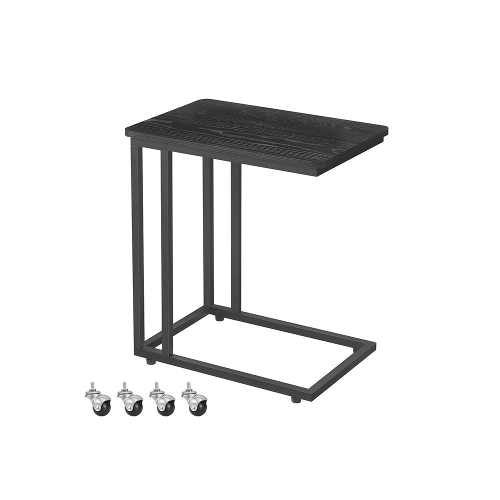 Bijzettafel met wielen - Ebbenzwart