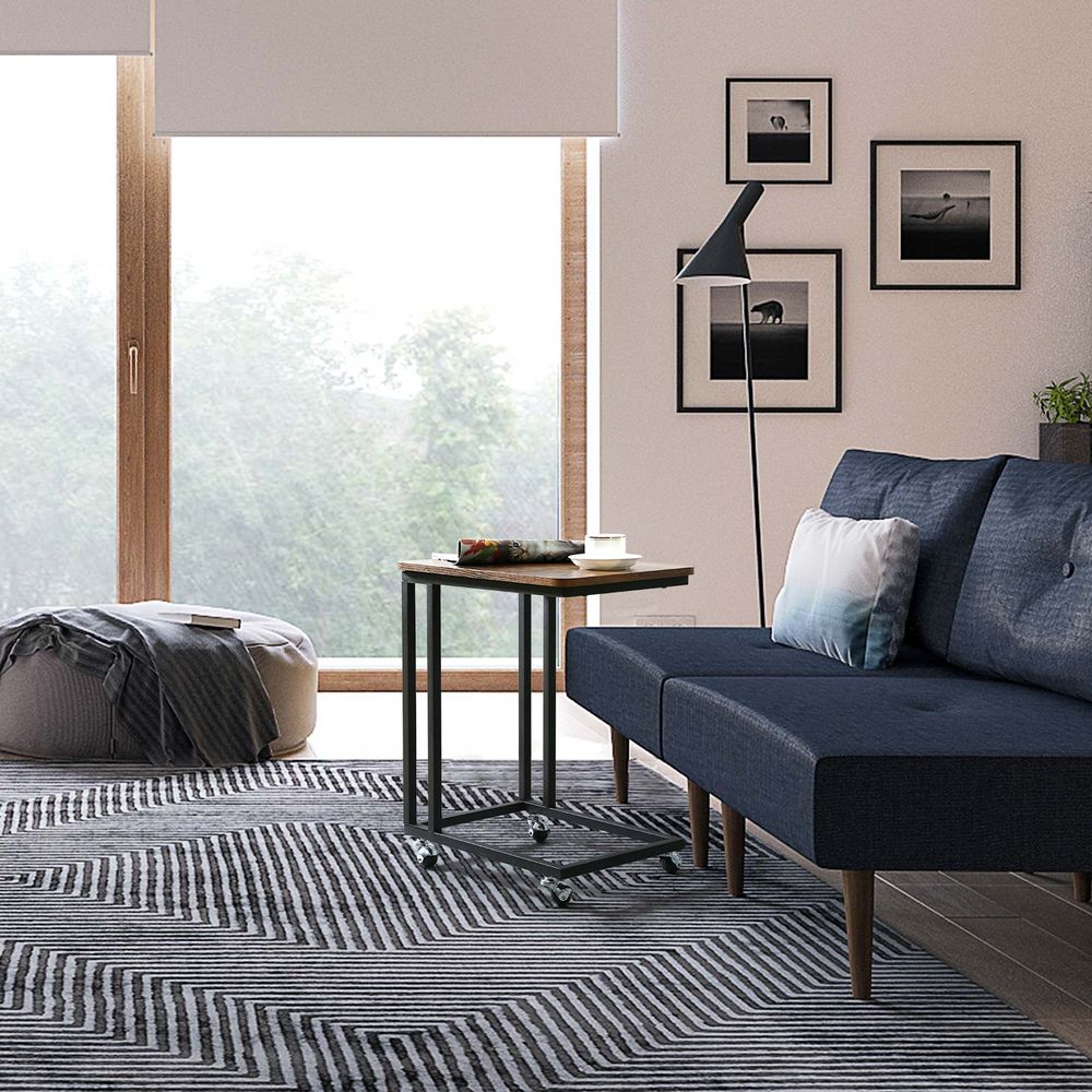 Industrieel design serveertafel op wielen