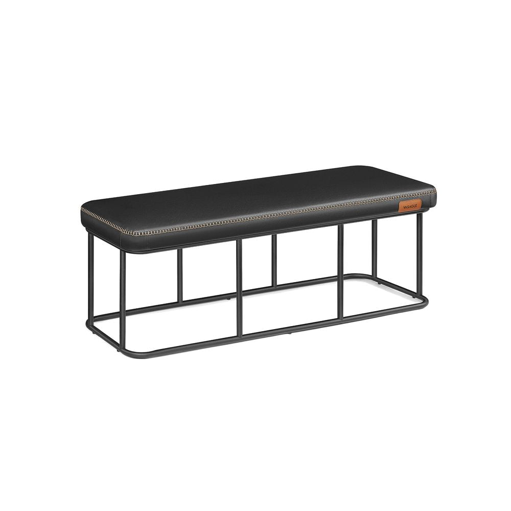 Moderne bank 40x120x45CM - Inktzwart