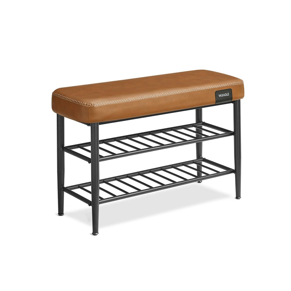 Moderne schoenenbank 30x80x50CM - Karamelbruin