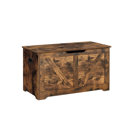 Landelijke bank met opbergruimte 40x100x46 - Vintagebruin