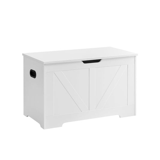 Landelijke bank met opbergruimte 40x100x46 - Wit