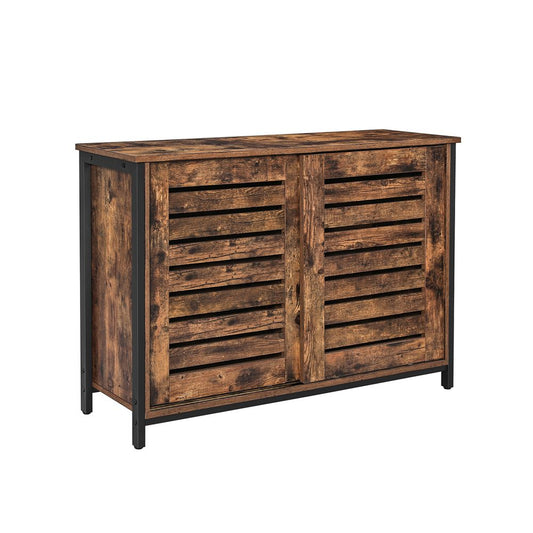 Dressoir met schuifdeuren - Vintagebruin