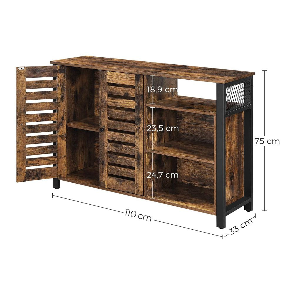 Dressoir met 2 deuren - Vintagebruin