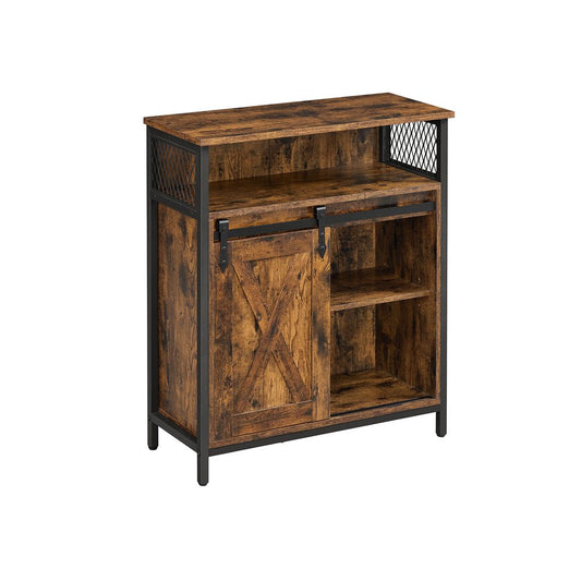 Dressoir met schuifdeur - Vintagebruin
