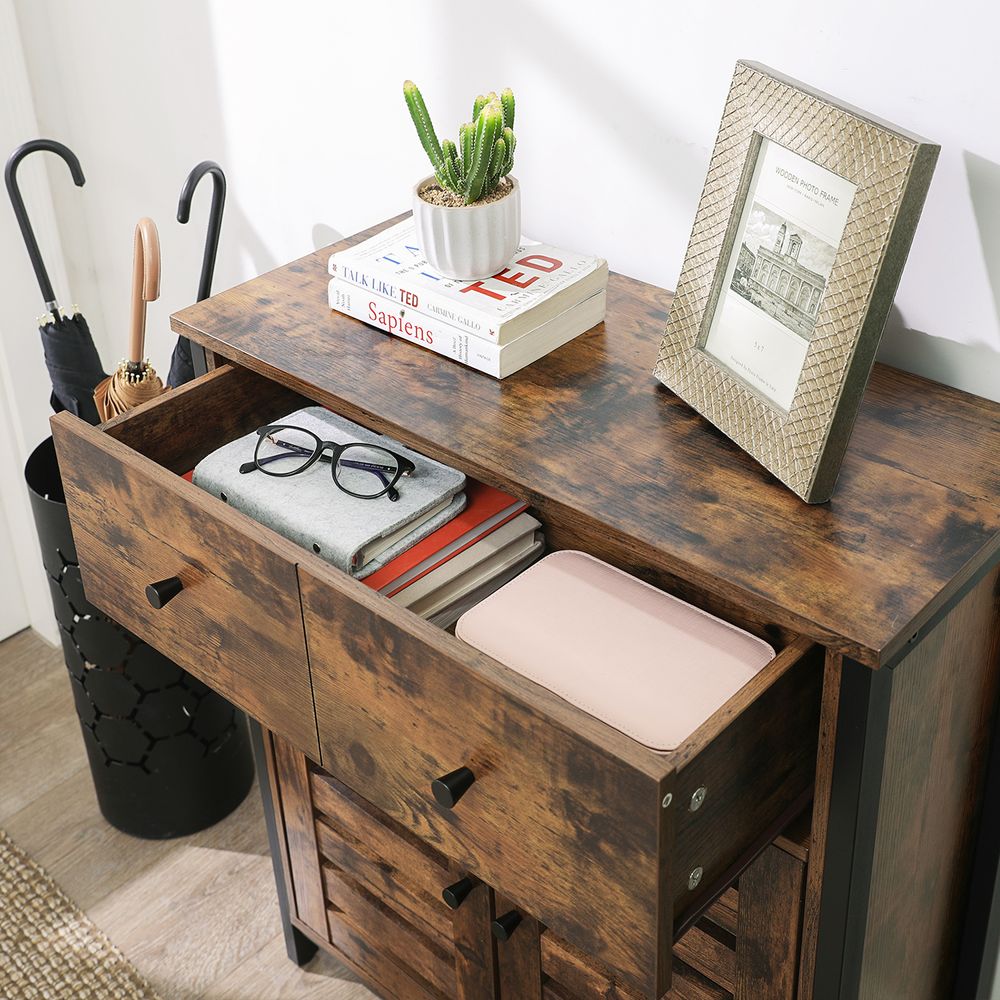Dressoir met 2 lades - Vintagebruin