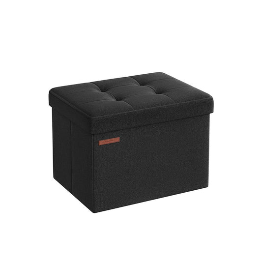 Bank met opbergruimte 41x31x31 CM - Basic Zwart