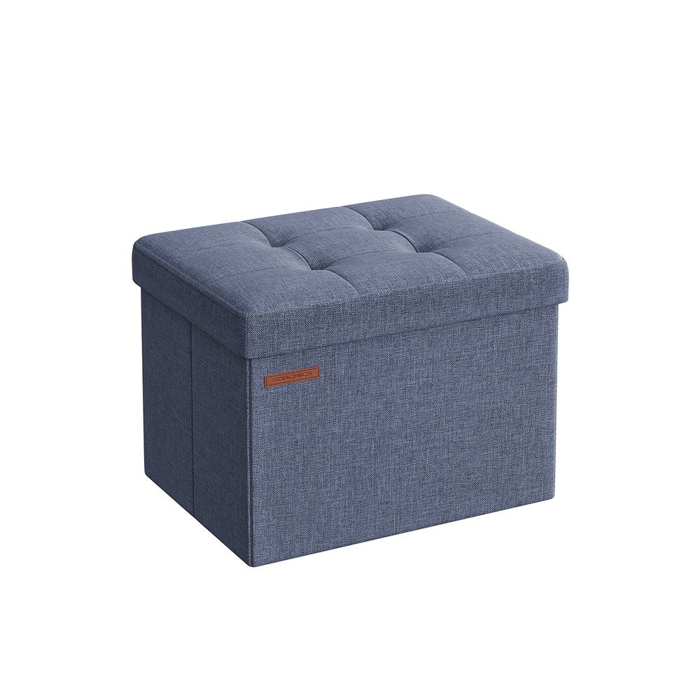 Bank met opbergruimte 41x31x31 CM - Denimblauw