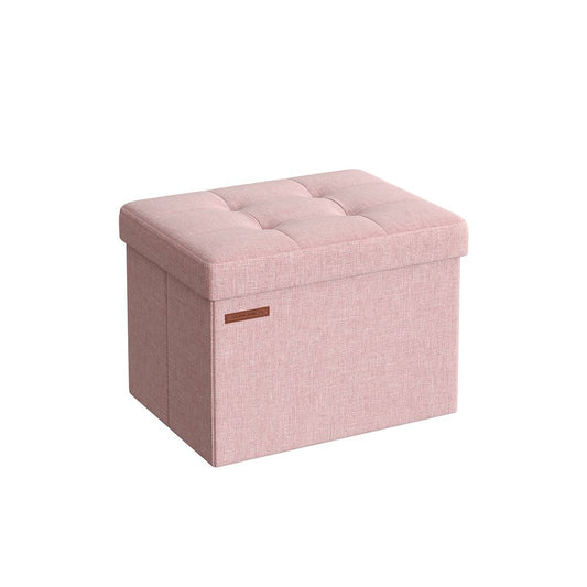 Bank met opbergruimte 41x31x31 CM - Pastelroze