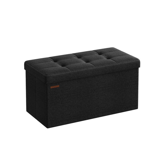 Bank met opbergruimte 76x38x38 CM - Zwart