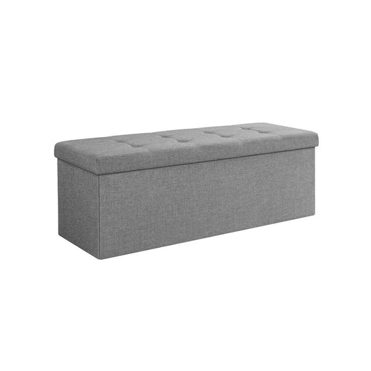 Bank met opbergruimte 110x38x38 CM - Licht grijs