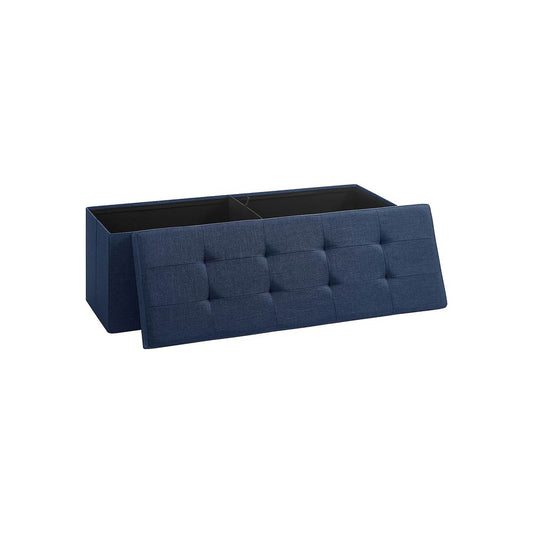 Bank met opbergruimte 110x38x38 CM - Marineblauw