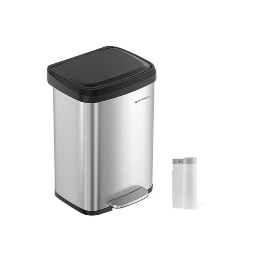 Pedaalemmer 50L - Zilver + Zwart