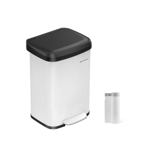 Pedaalemmer 50L - Wit + Zwart