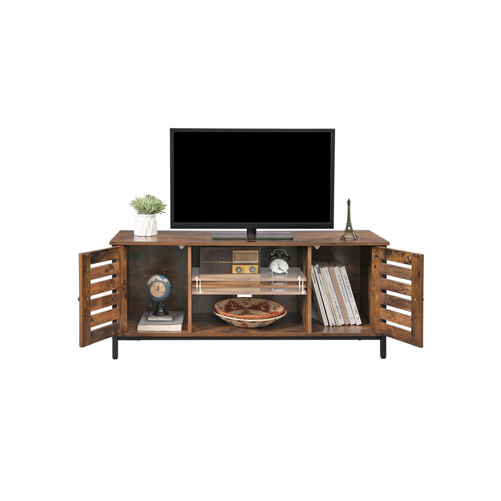 TV-lowboard met 2 kasten en 2 planken