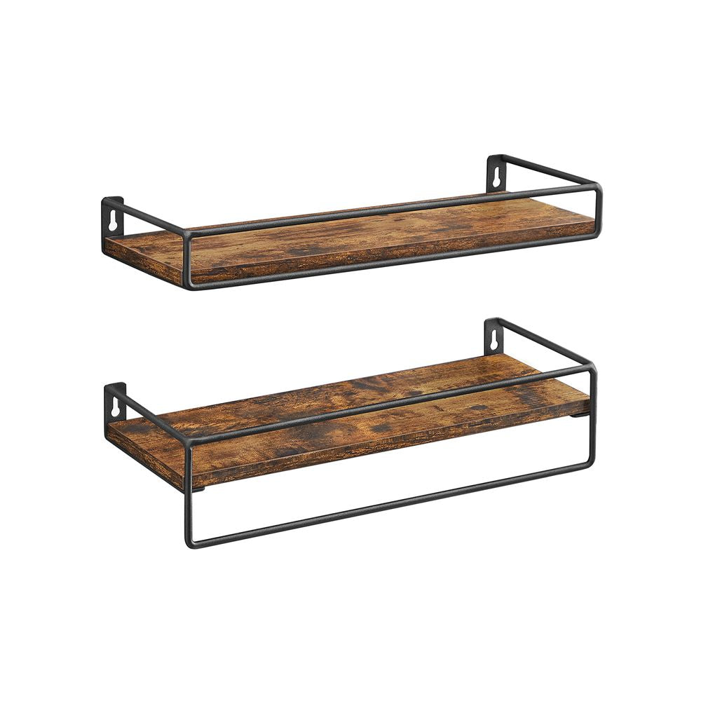 Wandplanken - Vintagebruin (Set van 2)
