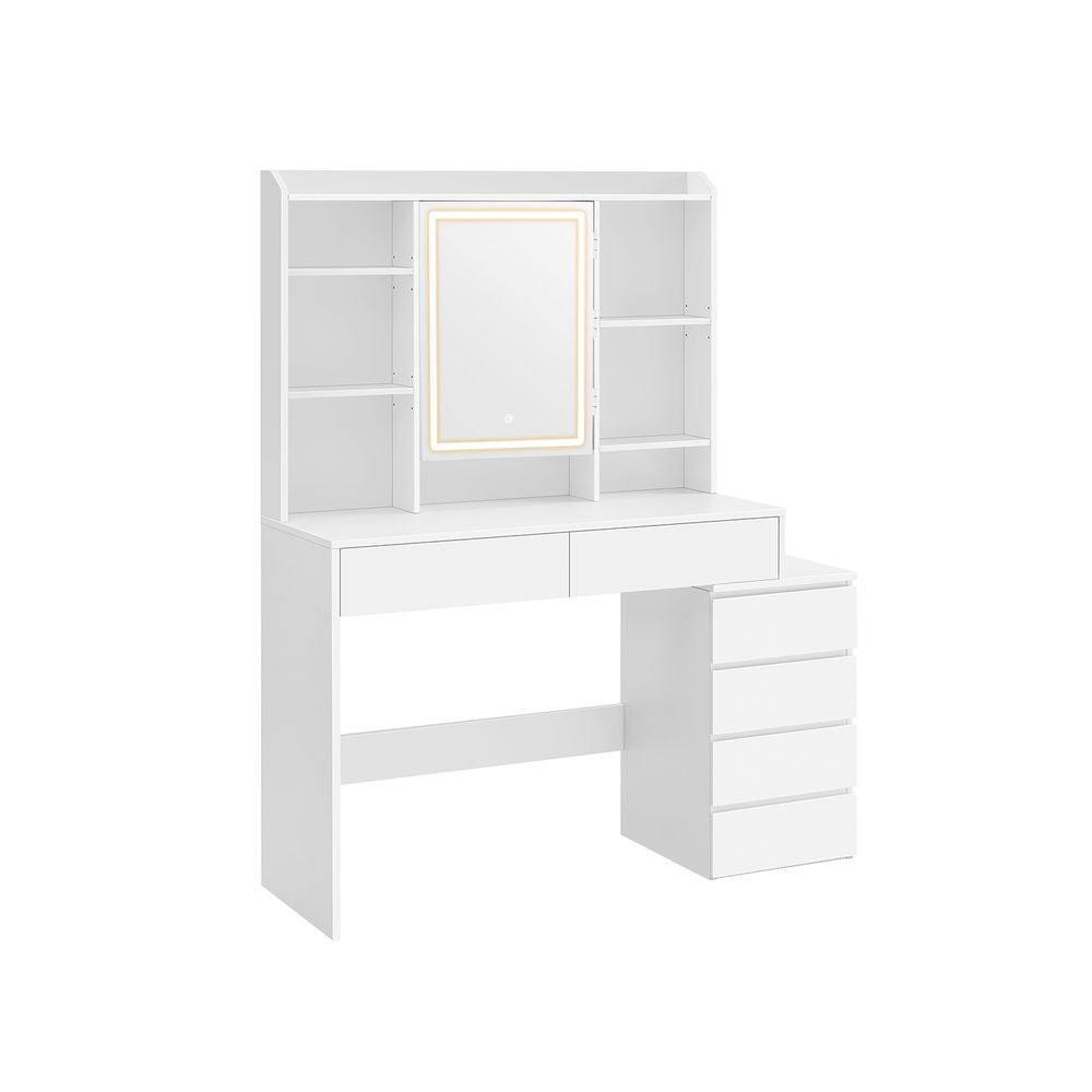 Kaptafel met LED verlichting - Wolk wit