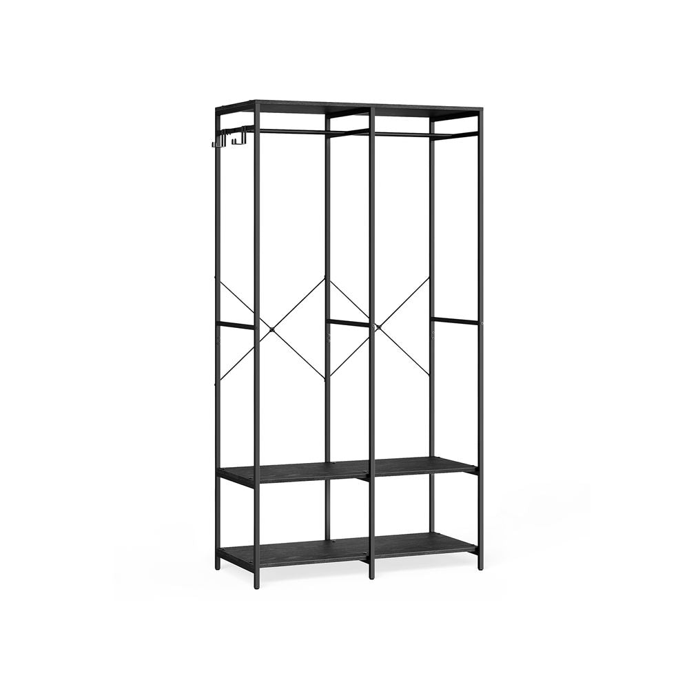 Open kledingkast 40 x 94,5 x 180 cm - Ebbenhout Zwart
