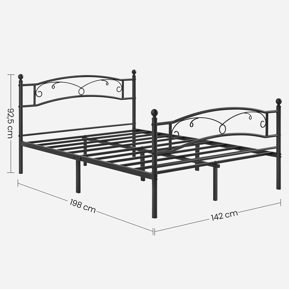 Bed frame tweepersoons - Zwart
