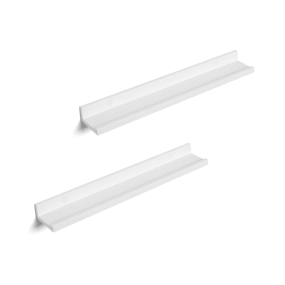 Zwevende wandplanken - Glanzend Wit (Set van 2)