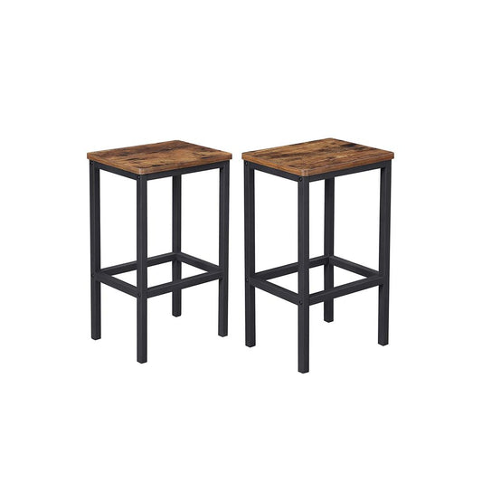Barkrukken set van 2  - Vintagebruin + Zwart