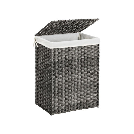 Wasmand Polyrotan 90L - Grijs