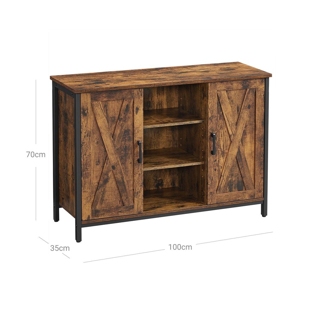 Dressoir met deuren - Vintagebruin